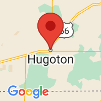 Map of Hugoton, KS US